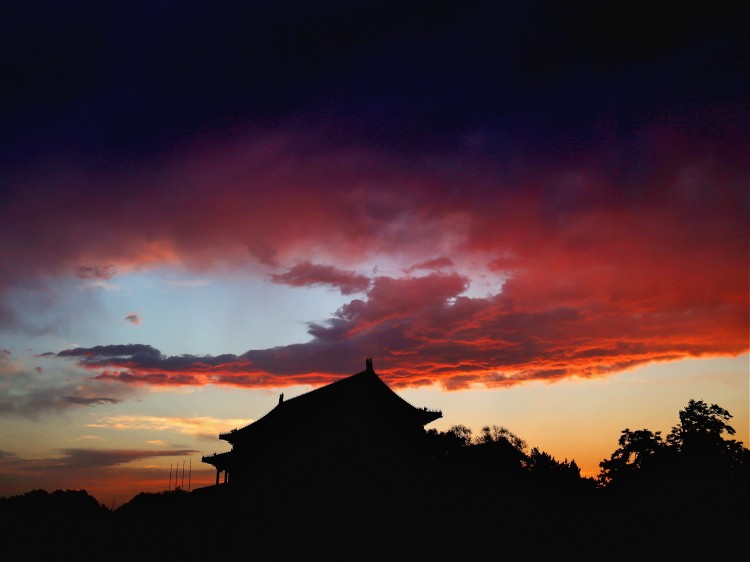 Tiananmen Gate at sunset