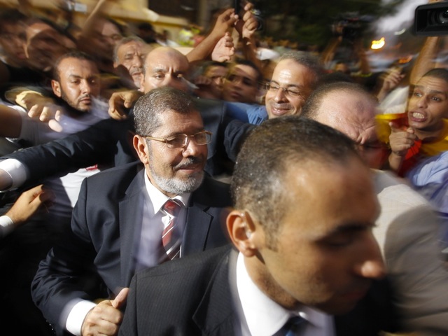 Egypt's Muslim Brotherhood candidate Mohammed Mursi