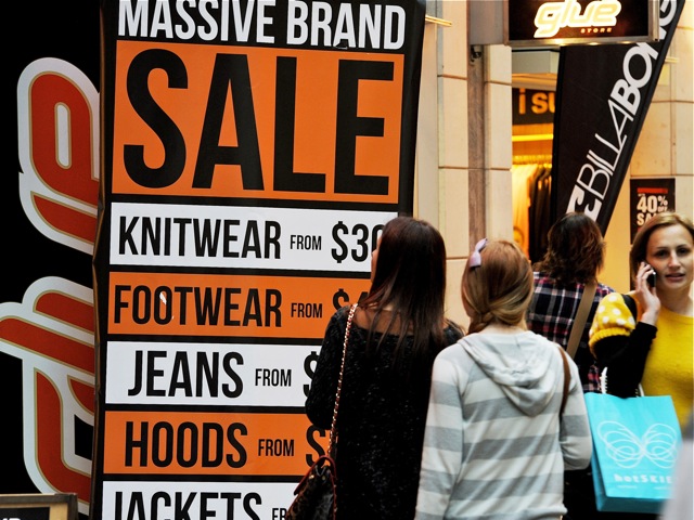 shopping precinct of central Sydney