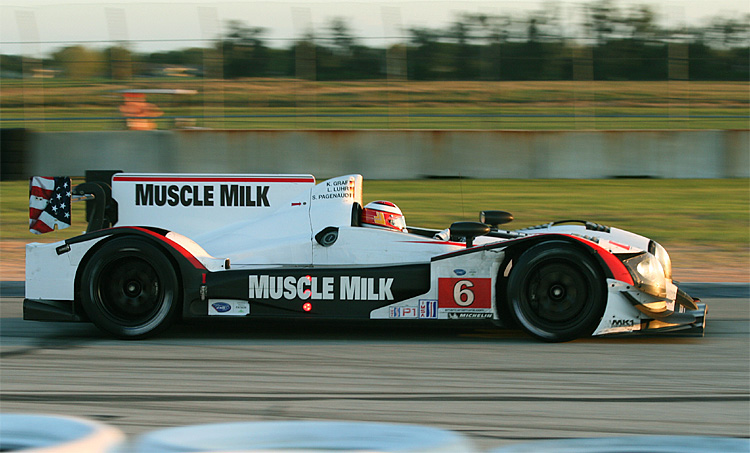 Klaus Graf and Lucas Luhr in the #6 Muscle Milk HPD (here in action at Sebring) have five consecutive American Le mans Series wins after finishing first at Mid-Ohio. (James Fish/Epoch Times Staff)