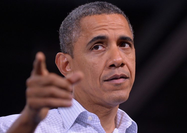 US President Barack Obama speaks during a campaign rally in Milwaukee, Wisconsin, on November 3, 2012. (Jewel Samad/AFP/Getty Images)