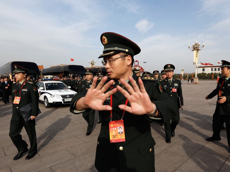 at Tiananmen Square on Nov. 7, in Beijing.