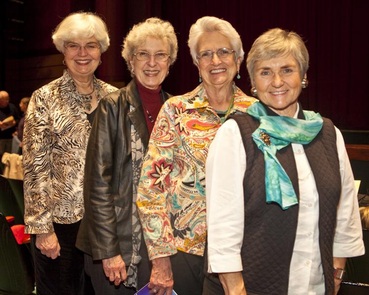 Four friends from Tallahassee. (L to R) lris Billie Padgett, Joan Kinard, Mary Bachman, and Sylvia Walford. (Mark Zou/The Epoch Times)