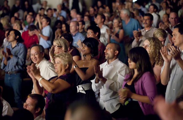 A full house on Saturday in Austin. (Edward Dai/The Epoch Times)