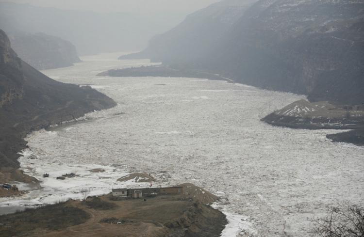 The might Yellow River at Jixian in Shanxi Province. (China Photos/Getty Images)