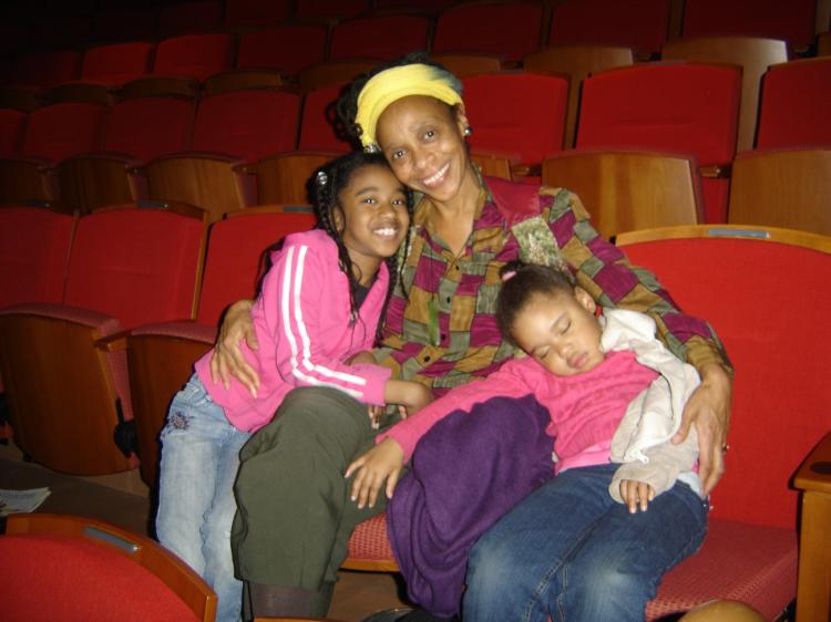 Ms. Trotter, executive director of a community-based, non-profit stress-control center, brought her two granddaughters to the show. (The Epoch Times)