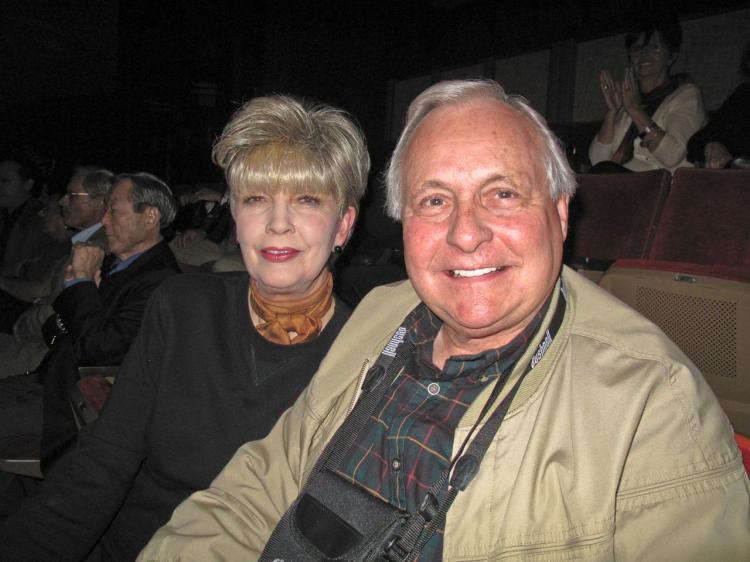 Mr. Giaruso with his wife at the show. (The Epoch Times)