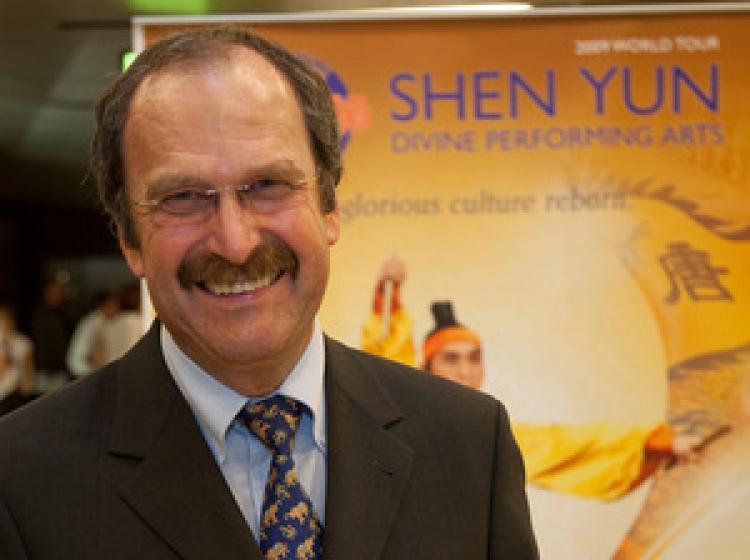 Mr. Ufertinger came all whe way from Germany to see the Shen Yun. (Jason Wang/The Epoch Times)