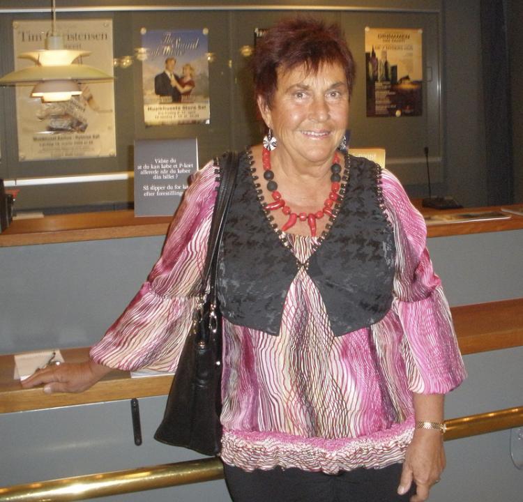 Ms. Baekmark, who attended the show in Aarhus (Yvonne Kleberg/Epoch Times Staff)