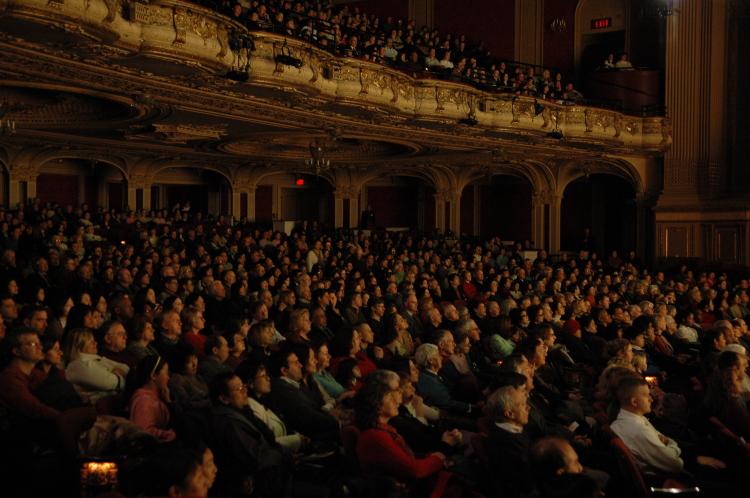 Audience members at Boston's first Divine Performing Arts show for 2009. (Yuan Bing/The Epoch Times)