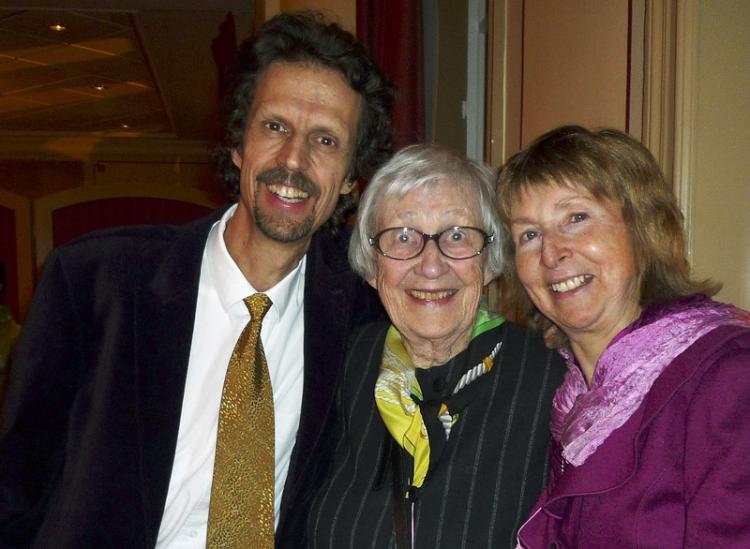 Mr. and Mrs. Arnell, and the elder Mrs. Arnell attended the Shen Yun Performance Arts evening show in Stockholm. (Hans Bengtsson/The Epoch Times)