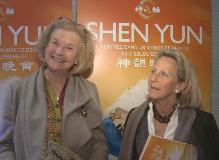Truske Verloop, an organizer for the TEFAF Maastricht art and antiques fair, along with her friend Carol Bentink, who is also involved in TEFAF. (Courtesy NTDTV)