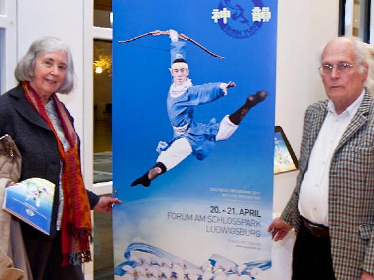 Ms. Margarete von Beckerath and Mr. Brian Hinderleider at the Shen Yun performance. (Jason Wang/The Epoch Times)