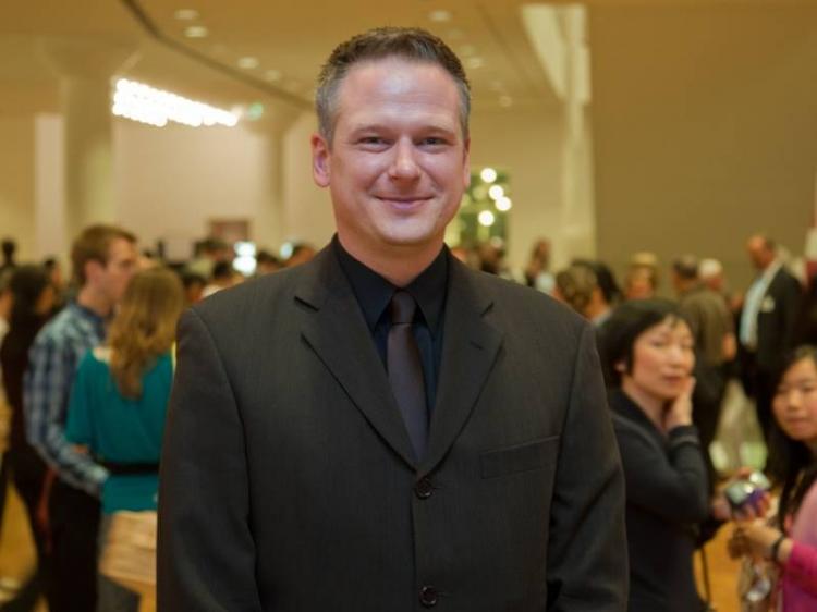 Mr. Stephan Wegmann in the lobby of the Forum am Schlosspark, in Ludwigsburg, Germany. (Jason Wang/The Epoch Times)