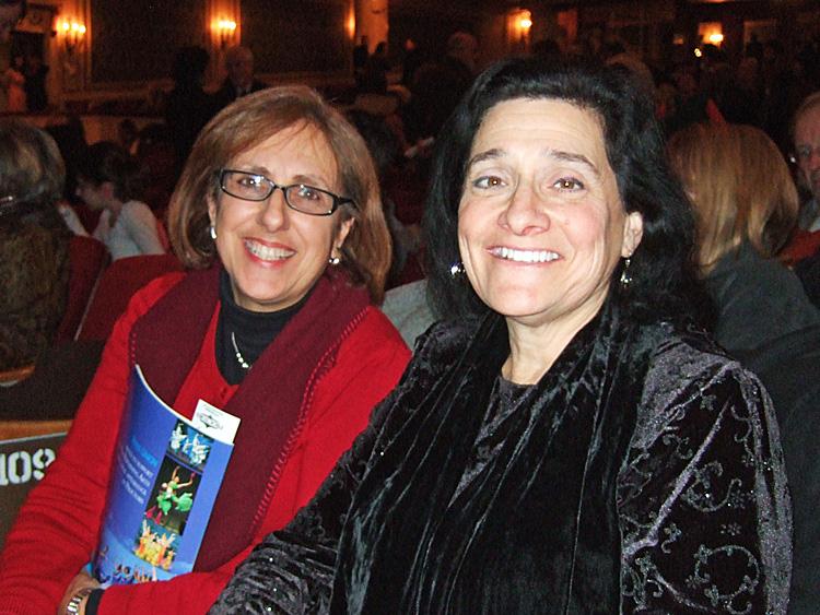 Roberta Esposito, a freelance producing artist and director with friend Kathy Benosso, at the Shen Yun Performing Arts performance at Proctors Theatre in Schenectady, NY. (Sally Sun/The Epoch Times  )