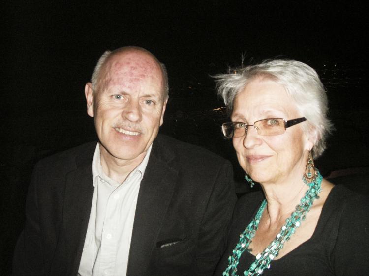 Mr. Weimer, a business director in the glass industry, and his wife, Annie, at Shen Yun Performing Arts, in Stockholm. (Ming Ya/The Epoch Times)