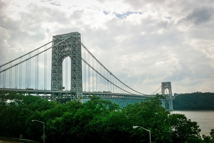 The George Washington Bridge, one of the crossings where tolls are rising through 2015