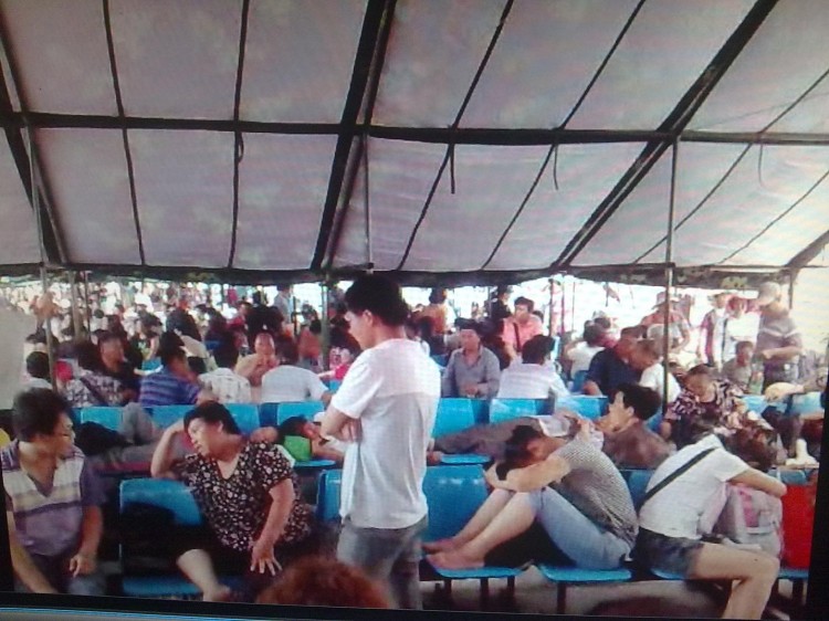 Large facilities in Jiujingzhuang, able to hold thousands of people, are used to detain petitioners. In addition, large tents are set up to 'house-arrest' petitioners. July 1, 2011.  (Courtesy of Ji Sizun)