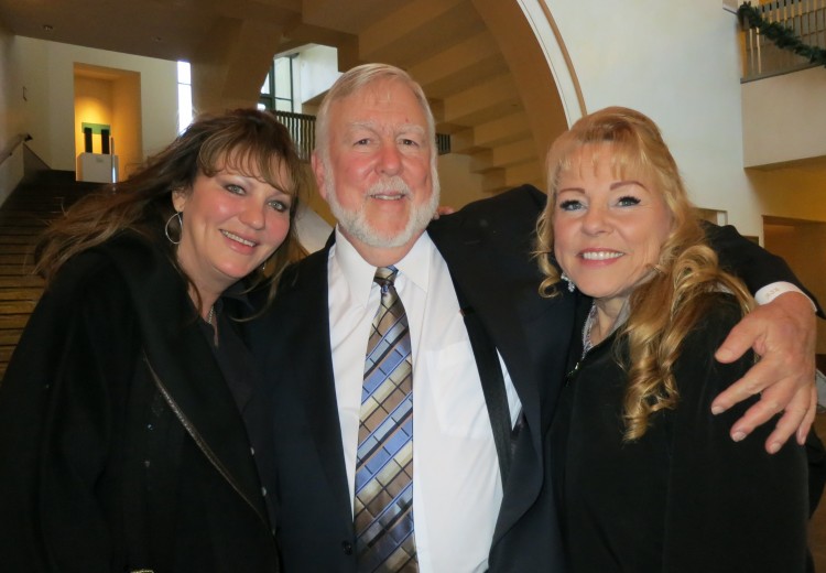 Mrs. Annie Lewin, (L) her husband Bob Lewin, and their friend Lee Fones