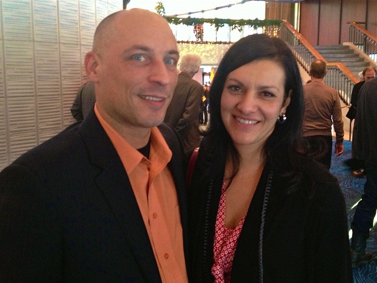 20120105AM_JohanneGilbert_MathieuCoteDesjardins2 Johanne Gilbert received a Shen Yun ticket from husband Alain Gravel