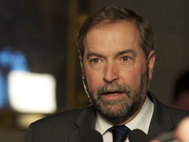 NDP leader Thomas Mulcair