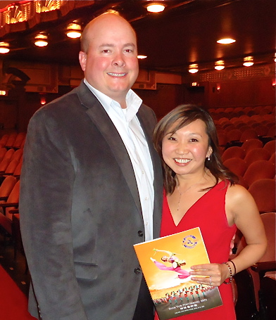 Greg Vosberg and Anastacia Clapper at Chicago's Civic Opera House