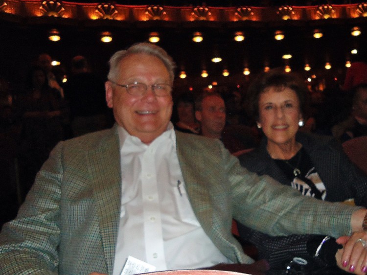 Bob Klein and Ms. Cattaneo enjoying Shen Yun