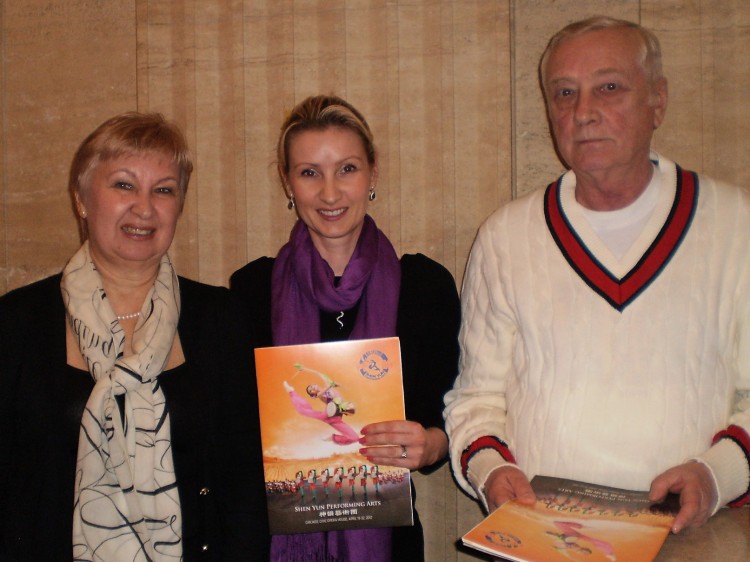 Olga Machrone and friends attend Shen Yun