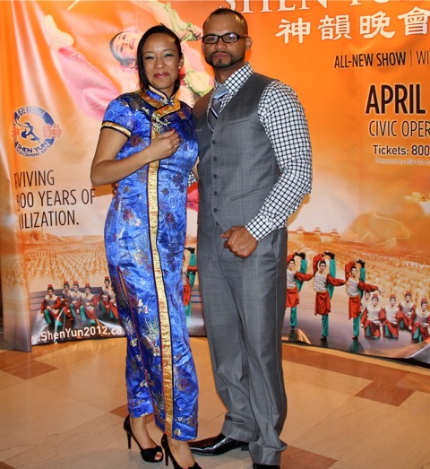 Monique Hardin and Luis Cubas attend Shen Yun Performing Arts