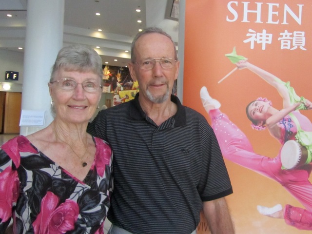 Trudy and Malcolm Burrell attend Shen Yun