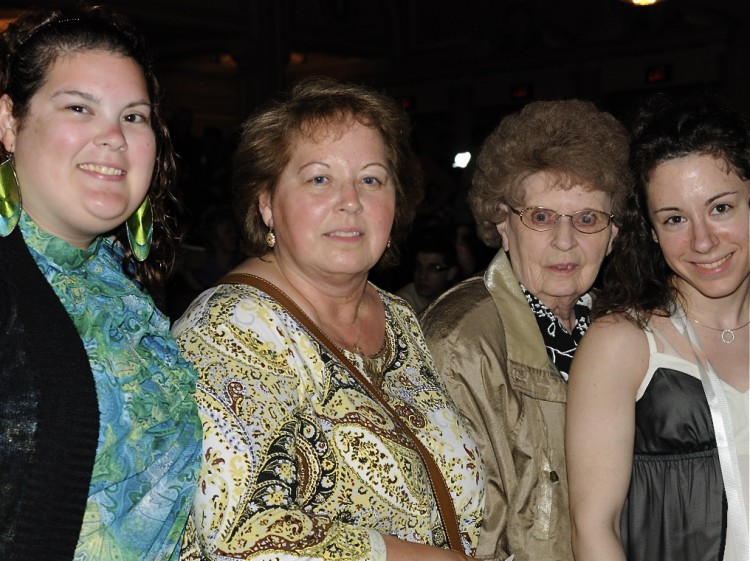 Ms. Pirocek,(2nd L) from Virginia, and her two daughters, Frances and Melissa Boffa attend Shen Yun