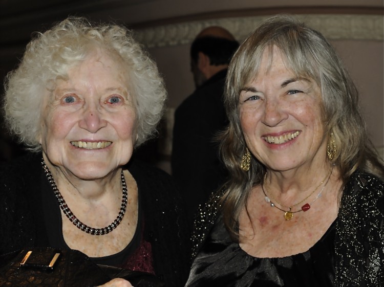 Marjorie Poole and Jeanne Hansberry (R) attend Shen Yun