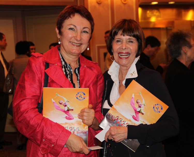 Nadine Novak, (L) a designer, and Barbara Friedman, a photographer, enjoyed Shen Yun