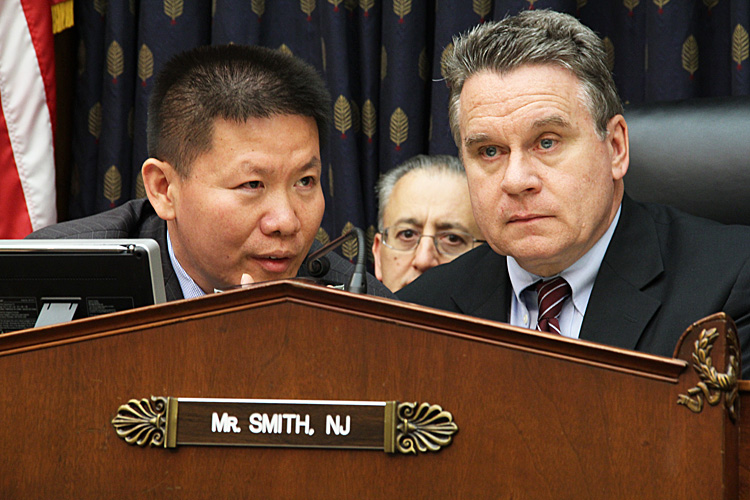 Chen Guangcheng speaks live via speakerphone to Rep. Chris Smith and Bob Fu