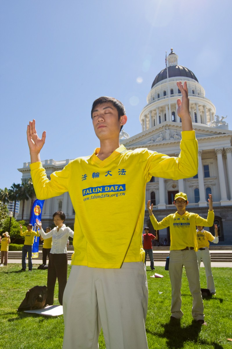 Falun Gong practitioner Derek Wang. (The Epoch Times)