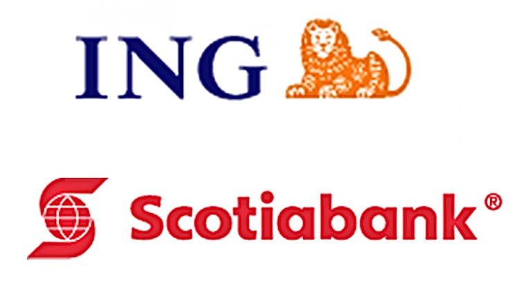 Logos of ING and Scotiabank