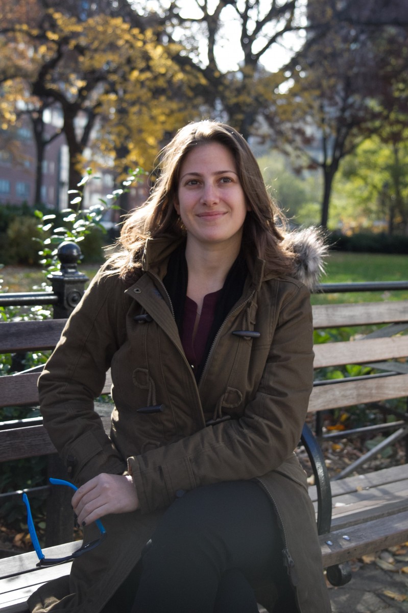  Alexis Grenell, communications strategist for groups including Common Cause and the Citizens Crime Commission, poses in Union Square, New York City, on Nov. 19, 2012.(Benjamin Chasteen/The Epoch Times) 