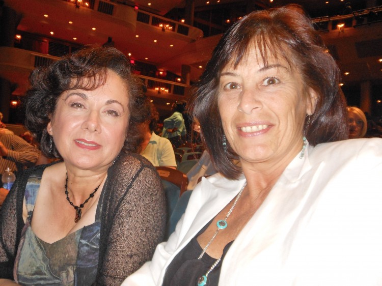 Cecilia Peters (L) returns for a second time to see the beauty of Shen Yun