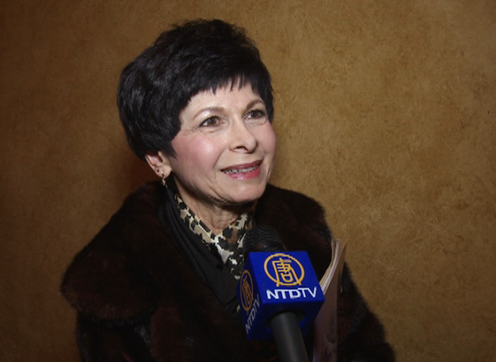 Ms. Toni Urso Salvador, a former professional dancer, was deeply impressed by the depth of Shen Yun Performing Arts New York Company's evening performance, Jan 24., 2013 at the Detroit Opera House. (Courtesy of NTD Television)