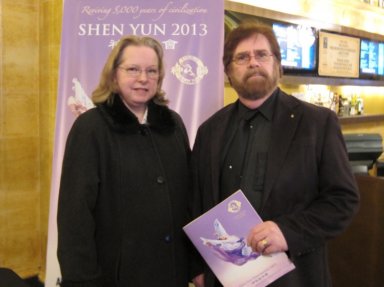 Katherine Cassavant and Steve Cassavant enjoy Shen Yun