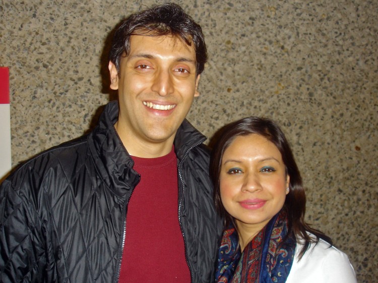 Debarshi Pandit and his wife