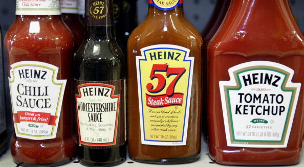 H.J. Heinz Co. products are displayed at a grocery store in Chicago, Illinois in this file photo. (Scott Olson/Getty Images)