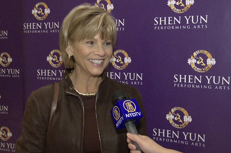 Sandy Dell, director of marketing at SUNY Downstate Medical, after seeing Shen Yun Performing Arts at Lincoln Center on Sunday. (Courtesy of NTD Television)