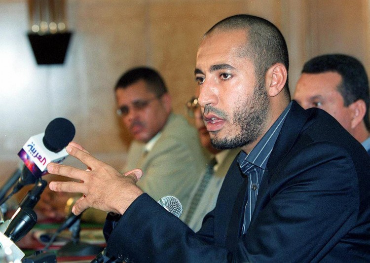 The son of Libyan leader Moammar Gadhafi Saadi Gadhafi, reportedly fled to Niger on Monday.  (Fehti Belaid/AFP/Getty Images)