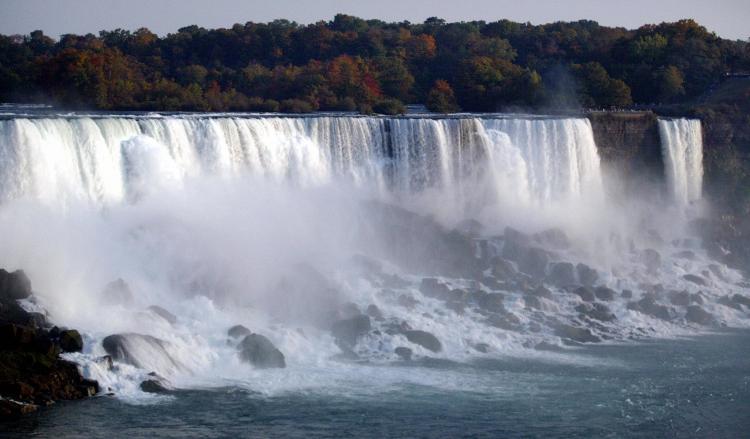 Niagara Falls as seen from the Canadian side, Oct. 10, 2003. (Don Emmert/AFP/Getty Images )