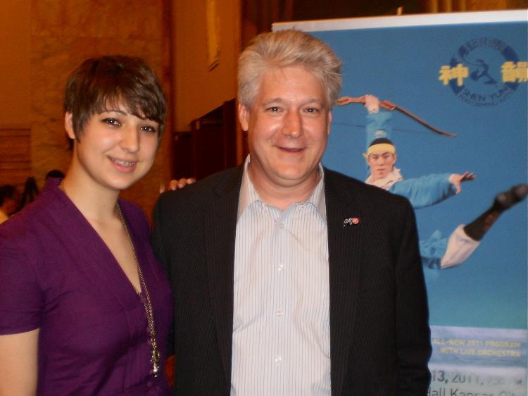 Harlan Brownlee, CEO of the Arts Council of Metropolitan Kansas City attended Shen Yun with his daughter, Leah. (Peng Su/The Epoch Times)