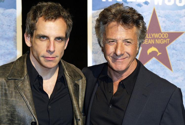 Ben Stiller and Dustin Hoffman will again be starring as Gaylord and Bernie Focker in 'Little Fockers,' due for US release in December. (Frazer Harrison/Getty Images)
