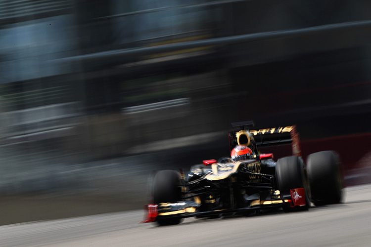 Romain Grosjean of Lotus was quickest in Day Three of Formula One testing at the Mugello Circuit. (Andrew Hone/Getty Images) 