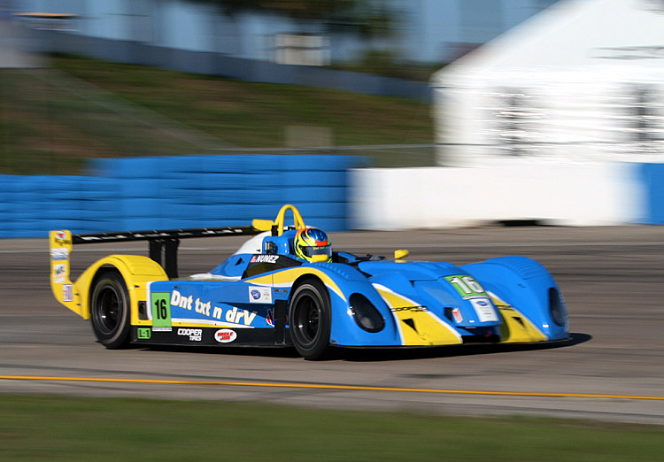 Tristan Nunez has three wins, three speed records, and leads the IMSA Prototypes Lites championship—at age 16. (James Fish/The Epoch Times)