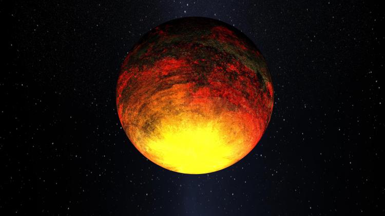 The Kepler-10b, a rocky planet a little bigger than Earth orbiting a star called Kepler-10. (NASA)